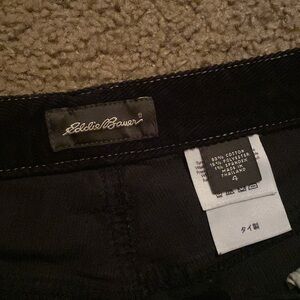 Eddie Bauer Black Corduroy Pants